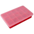 thumbnail image 2 of Hvmvliv Ice Trays 15-Compartments Square-Shape Food Grade Silica Gel Ice Molds with Lid Reusable Leak Proof Ice Cubes Tray for Home Kitchen Fridge Red, 2 of 5