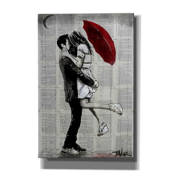 Epic Graffiti 'Forever Romantics' by Loui Jover, Canvas Wall Art, 40"x60'