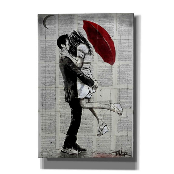 Epic Graffiti 'Forever Romantics' by Loui Jover, Canvas Wall Art, 40"x60'
