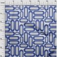 thumbnail image 3 of oneOone Polyester Spandex Blue Fabric Geometric Quilting Supplies Print Sewing Fabric By The Yard 56 Inch Wide, 3 of 4