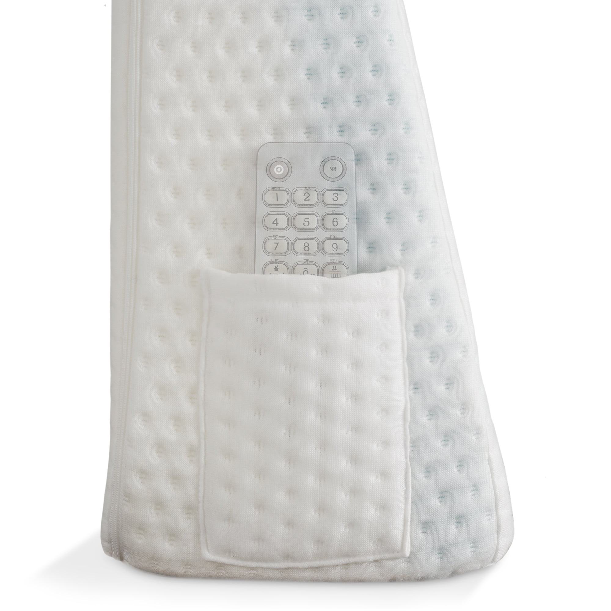 Bed Wedge Pillow - 8" Leg Elevation Body Positioner with Memory Foam for Legs, Knee, Ankle, Lower Back Support - White Cover