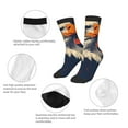 thumbnail image 3 of Honeii American Bald Eagle A Print Children's Colorful Socks,Unisex Kids and Toddlers' Cushioned Sock,Kids Athletic Crew Socks,for Everyday Wear and Sports, 3 of 5