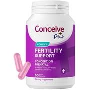 Conceive Plus Women's Fertility Support, Folic Acid, Biotin, L-Arginine and Taurine - 60 Capsules