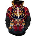 thumbnail image 5 of Sudadera con capucha de anime 2024, sudadera de samurái japonesa en 3D, sudaderas negras de moda para hombres y mujeres, ropa de otoño e invierno para hombres, 5 of 5