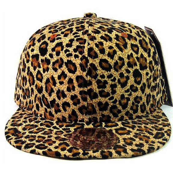 All Over Cheetah / Leopard Print Snapback Hat Cap