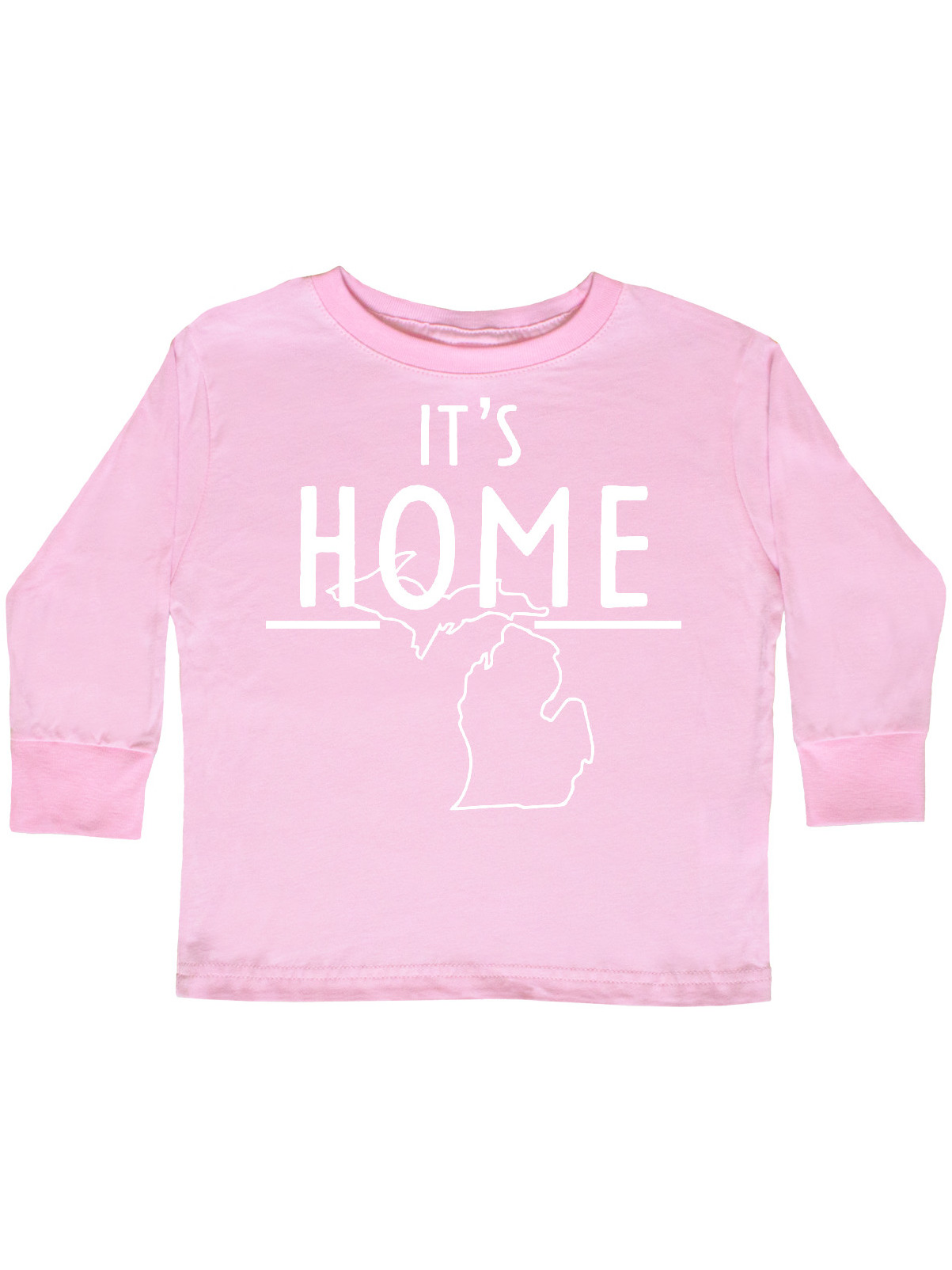 It S Home State Of Michigan Outline Toddler Long Sleeve T Shirt Walmart Com