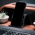 thumbnail image 4 of Pu Adjustable Angle Phone Stand For Desk Flexible Cell Phone Holder Bendable Freely Lightweight For All Smartphones Travel Home Airplane (Black), 4 of 6