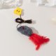 thumbnail image 4 of Divertido palo para gato colgante con cuerda elástica en forma de mariposa que llama al ratón, divertido palo para gato, juguete de peluche para aliviar el estrés, 4 of 5