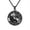 Black Aries, variant on Men's Stainless Steel Round Coin Zodiac Constellation Pendant Necklace Amulet Necklace for Women Men Gift Black Libra