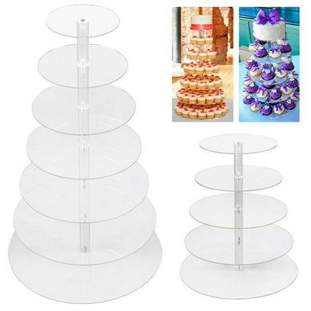 Yaheetech Round Clear Acrylic Cupcake  Stand  Wedding  Party 