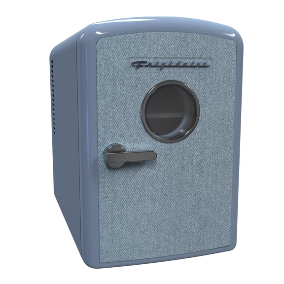 Frigidaire 9-Can Mini Fridge Cooler, Denim Door, EFMIS199-LIGHTDENIM