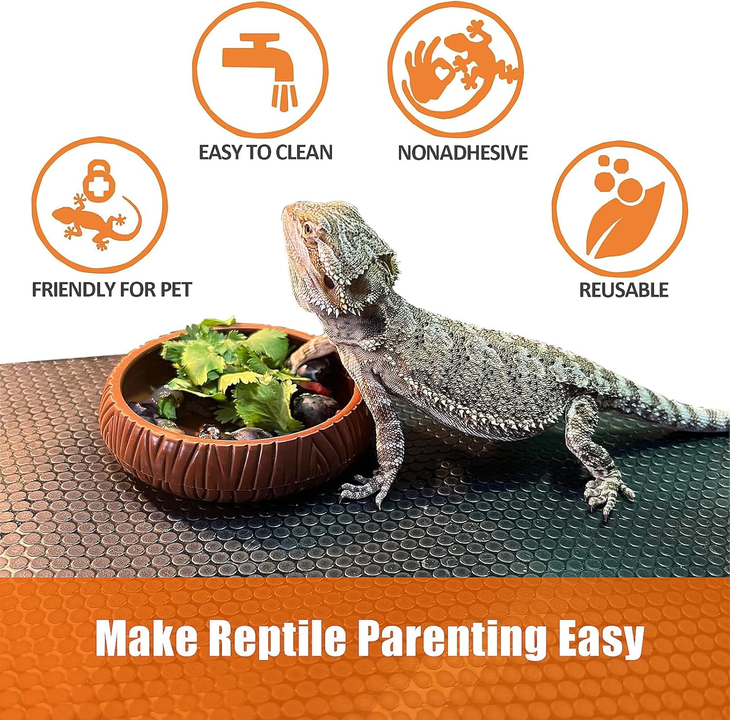 Bearded Dragon Tank Accessories, Reptile Terrarium Liner, Bearded Dragon Substrate Bedding