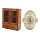 thumbnail image 3 of Gabinete de almacenamiento de madera Organizador de escritorio Organización Práctico Portátil Versátil Puerta doble, 3 of 9