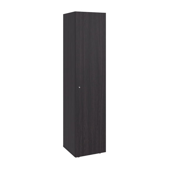 Home Linen Freestanding Tall Cabinet with Single Door and 4 Horizontal Storage Shelves