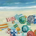 thumbnail image 2 of Swatland, Sally 15x15 White Modern Wood Framed Museum Art Print Titled - Beach Fun II, 2 of 4