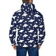thumbnail image 5 of Zip Up Hoodies for Men - stingray tropical fish dark blue Long Sleeve Comfrt Men'S Fashion Hoodies & Sweatshirts, Jackets for Men Hoodies Pullover Clothing Clothes with Pouch, 5 of 5