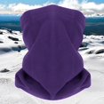 thumbnail image 1 of Purple Neckerchief Winter Ski Warm Scarf Multifunctional Cold Proof Fleece Outdoor Windproof Motorcycle Riding Head Cover Thick, 1 of 3