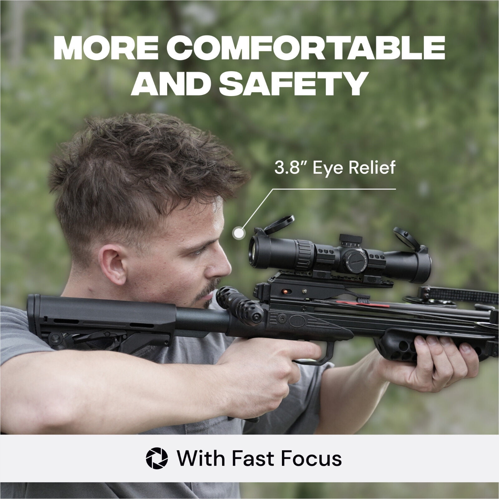 Ballista Falcon Flex 2-7x32 Crossbow Scope Adjustable Magnification and Illuminated Reticle