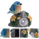 thumbnail image 5 of Farol de pájaro de resina con energía solar, adorno decorativo para jardín., 5 of 6