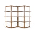 thumbnail image 3 of Pemberly Row Transitional 80" Wood Room Divider/Bookcase in Taupe Brown, 3 of 7