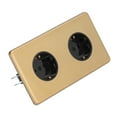 thumbnail image 4 of Enchufe doble de estilo alemán, trefilado de alambre, Panel de acero inoxidable, enchufe doble, 250V, 16A, 4 of 8