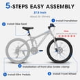 thumbnail image 6 of Ambifirner 27" Mountain Bike for Adults - 8-Speed Shifter & Dual Disc Brakes - All-Terrain Tires & Shock Absorber - 85% Pre-Assembled, 6 of 9