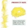 thumbnail image 2 of Uxcell 4 Pack 2.2 Yards Feather Boas, Colourful Faux Fur Ribbon Trim, Artificial Fluffy Boas for Costume, DIY Craft, Home Wedding Decoration, Party Decor, Pale Sky Blue, 2 of 6