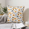 thumbnail image 6 of KLL Dog Faces Decorative Throw Pillow Covers Velvet Soft for Couch Sofa Bedroom Living Room Outdoor - 20"x20", 6 of 8