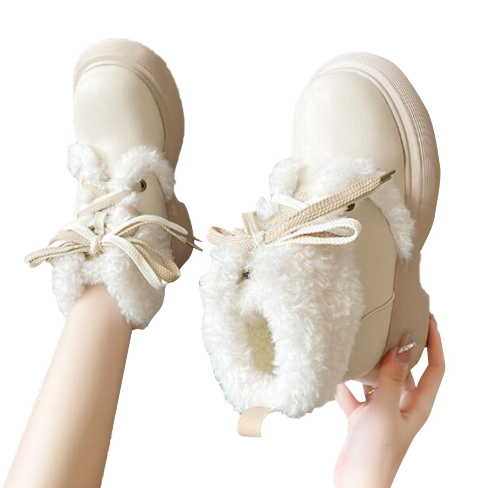 美品 希少Self Service no.27 fall/winter Women's Mid-Calf Snow Boots In Green, Black & Nude-Dream Pairs