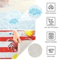 thumbnail image 3 of Yayeee Bath Rug for Bathroom Floor Non Slip Contour Fluffy Soft Absorbent Mat, 20"x24", Striped Lemon, 3 of 7