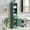 Green, variant on Freestanding Storage Cabinet with Drawer Tall Bathroom Cabinet MDF Board, Adjustable Shelf