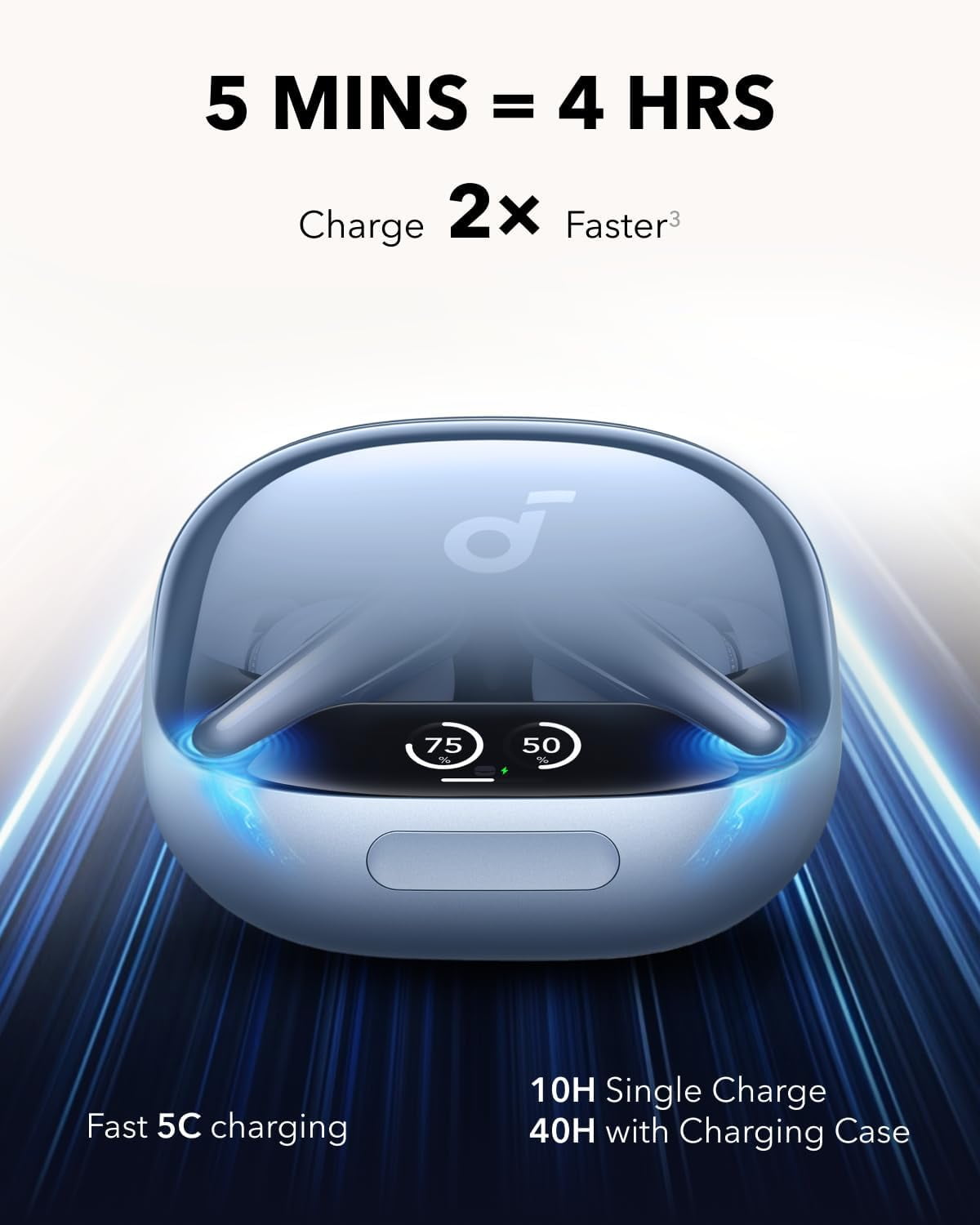 Restored Like New Soundcore Liberty 4 Pro by Anker, Noise Cancelling Wireless Earbuds, 7-Sensor and Real-Time Adaptive Noise Cancelling (Refurbished)