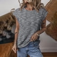 thumbnail image 2 of zbxnLI Women's Casual Stylish T Shirts Short Sleeve Crewneck Loose Basic Summer Comfortable Tee Tops for Women, 2 of 7