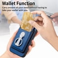 thumbnail image 4 of For Iphone 15 Plus Skin Feel Ring Holder Wallet Magnetic Phone Case(Blue),iPhone 16 Pro, 4 of 8