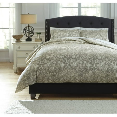 Ashley Furniture Kelby King Duvet Cover Set In Natural Walmart