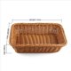 thumbnail image 4 of Cesta Rectangular de 2 Piezas para Mesa o Mostrador Pan, Frutas y Verduras Cestas Mimbre Mercados, PanaderíA, 4 of 5