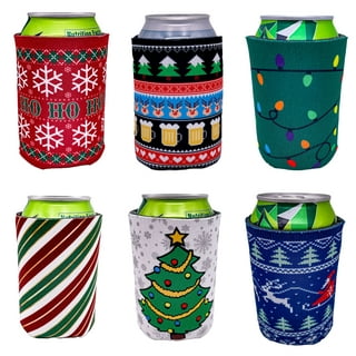 Christmas Holiday Pattern 16 oz. Can Coolie Variety 6 Party Pack – Coolie  Junction