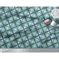 thumbnail image 2 of Soimoi Gray Silk Fabric Arrow & Diamond Geometric Print Fabric by the Yard 42 Inch Wide, 2 of 3
