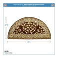 thumbnail image 2 of Minuteman International Tapis de Cheminée Oriental Demi-Rond, Café, 2 of 6