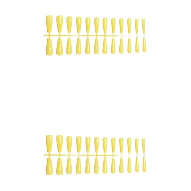 ZheElen Fake Nail Set French Style Scratch Resistant Press-on Fingernails Full Cover Removable for Trimble Adjustable Manicure Stickers Type 17 2Set