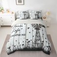 thumbnail image 2 of jejeloiu Retro Windmill 7-Piece Twin Bedding Sets,Rustic Farmhouse Cabin Bedding Comforter Set For Boys Girls Reversible, 2 of 8