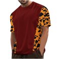 thumbnail image 2 of WAENQINLA Big And Tall Mens T-Shirts Summer Short Sleeve Round Neck Shirts Soft Stylish Leopard Printed Tees Tops,M-4XL, 2 of 5
