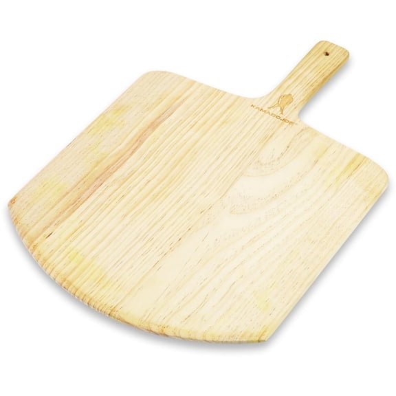 Kamado Joe Wooden Flat Edge Lightweight Pizza Peel Serving Tool & Cutting Board