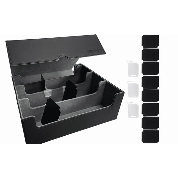 The Gaming Mat Company XL Trading Card Storage Box Fits 1,800  Cards, PU Leather Deck Case for MTG Pokemon Yu-Gi-Oh