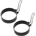 thumbnail image 1 of Egg Ring Set For Frying Or Shaping Eggs, Round Egg Cooker Rings For Cooking, Stainless Steel Non Stick Mold Shaper Circles For Fried Egg McMuffin Sandwiches, Egg Maker Molds (2 Pack), 1 of 5