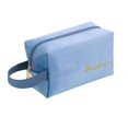 thumbnail image 1 of BLUE BEADS Plain Simple Cosmetic Velvet Makeup Pouch Portable, 1 of 3
