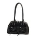 thumbnail image 5 of Bolso de hombro de piel sintética para mujer, con lazo y cierre de cremallera, estilo tote Negro, 5 of 9