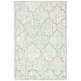 thumbnail image 2 of SAFAVIEH Abstract Clarette Geometric Wool Area Rug, Ivory/Light Blue, 4' x 6', 2 of 11