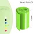 thumbnail image 2 of Unique Bargains Tube Rétractable en PVC Vert Clair 70mm Plat 6m pour Grand Pack de Batteries, 2 of 5