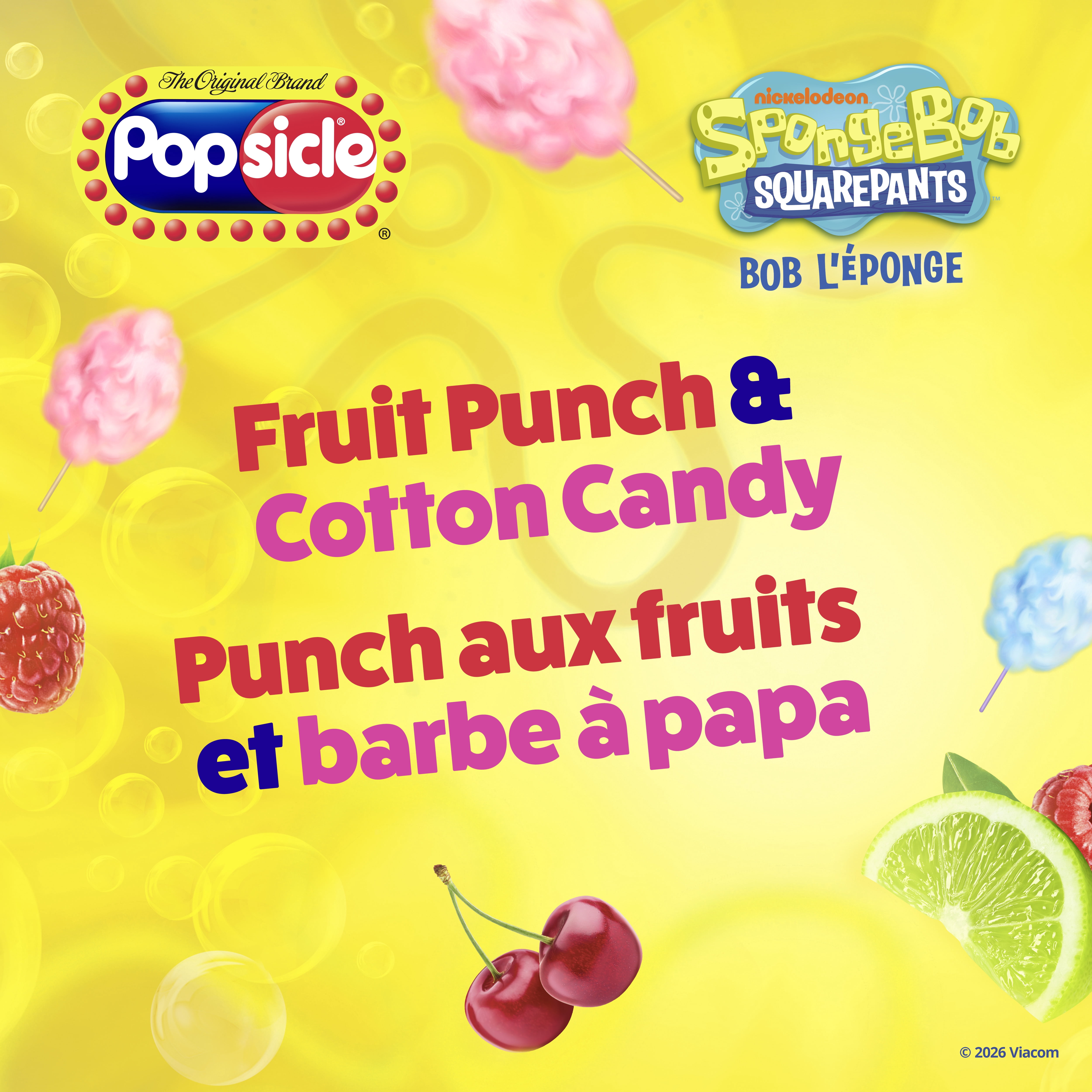 Popsicle SpongeBob SquarePants Ice Pops, 6 x 60 mL